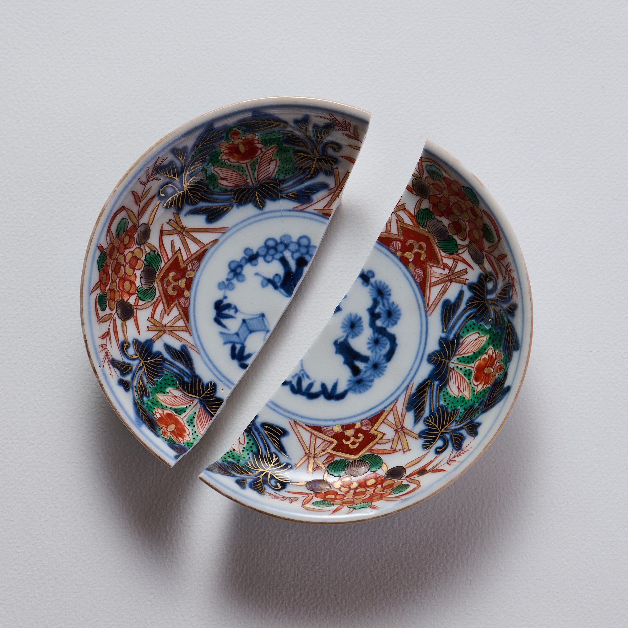 【金継ぎ用】九谷焼 小皿 松竹梅