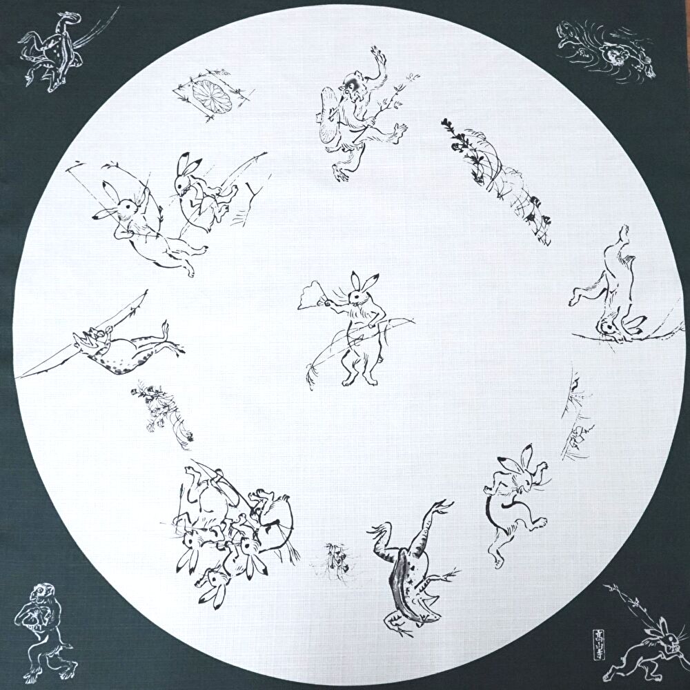 鳥獣人物戯画 丸窓