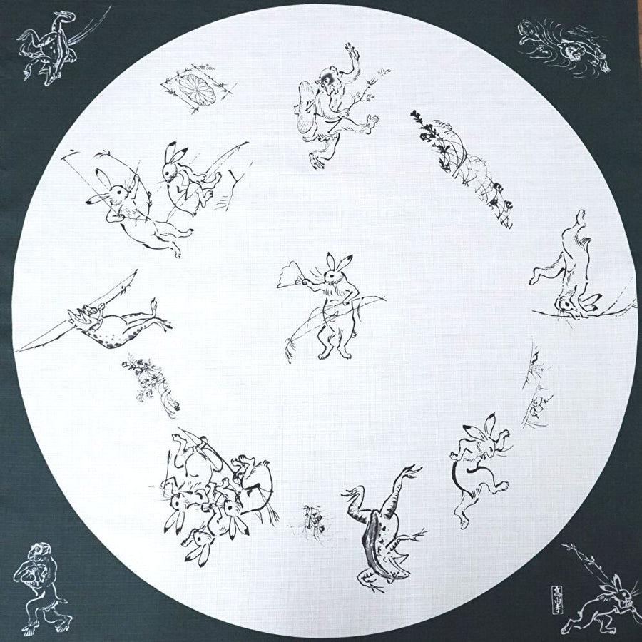 鳥獣人物戯画 丸窓
